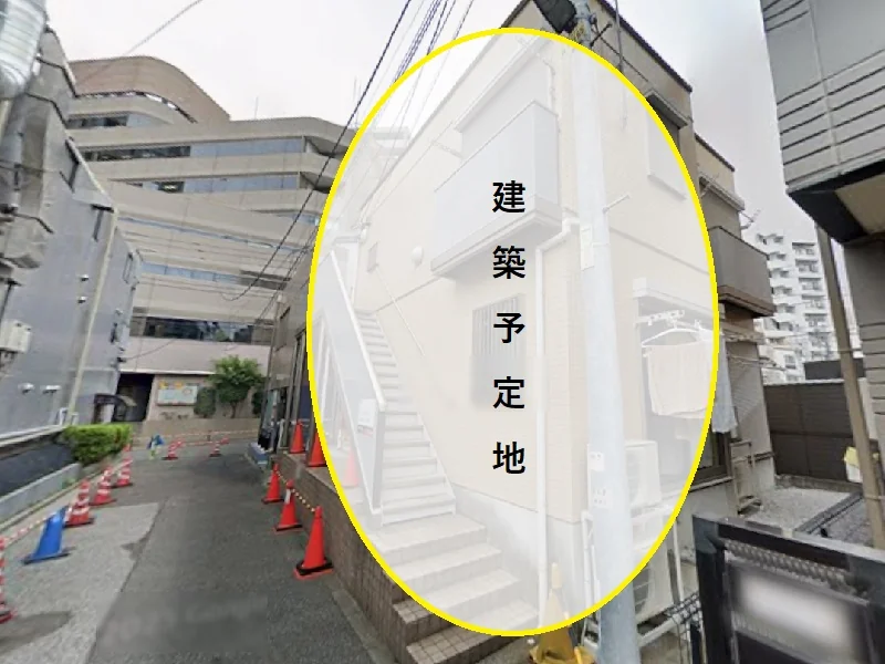 茗荷谷のスケルトン物件の外観