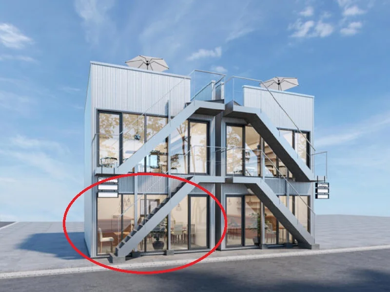 茗荷谷のスケルトン店舗物件の外観