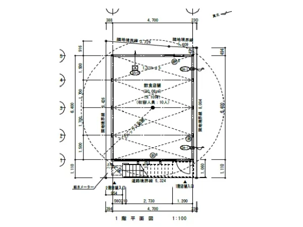 茗荷谷のスケルトン物件の平面図