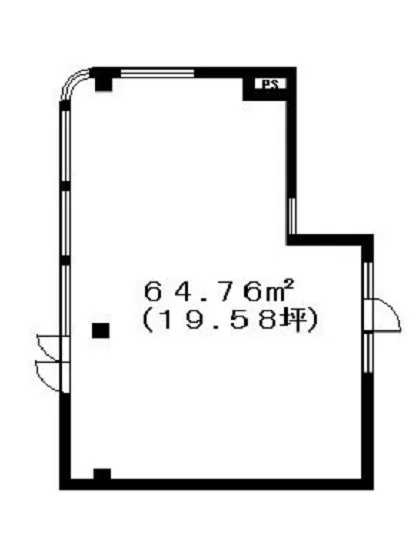 羽村のスケルトン物件の平面図