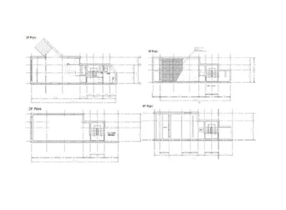 代々木の事務所仕様店舗物件の平面図