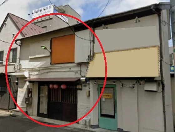 大泉学園のスケルトン店舗物件の外観