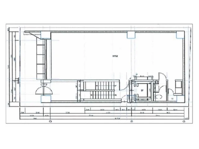 貸店舗(事務所仕様)の平面図