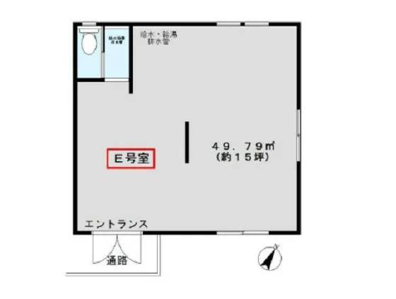 谷塚のスケルトン物件の平面図