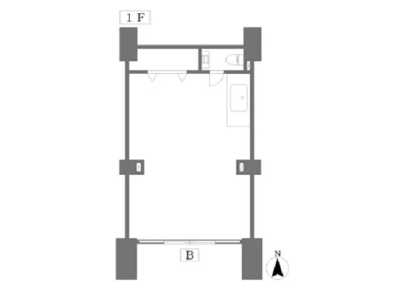 唐木田の事務所仕様物件の平面図