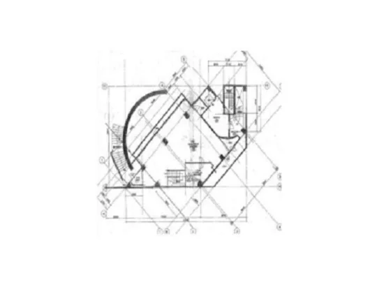 京王堀之内の事務所仕様店舗物件の平面図