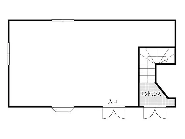 船橋の居抜き店舗の平面図
