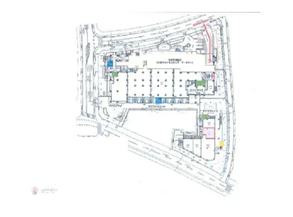 大宮のスケルトン店舗物件の平面図