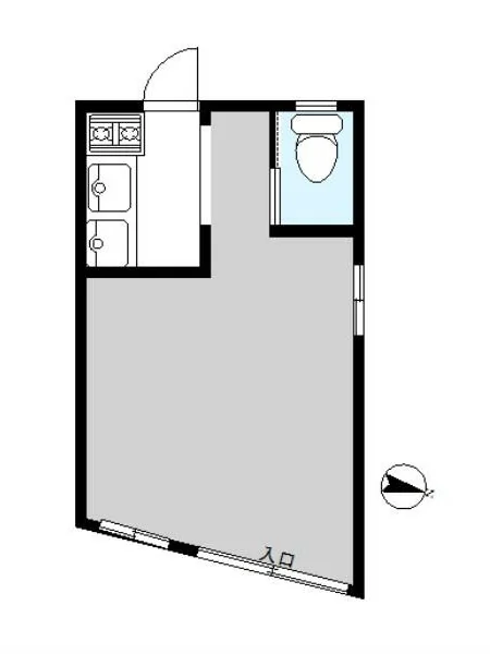北綾瀬のお好み焼き居抜きの平面図