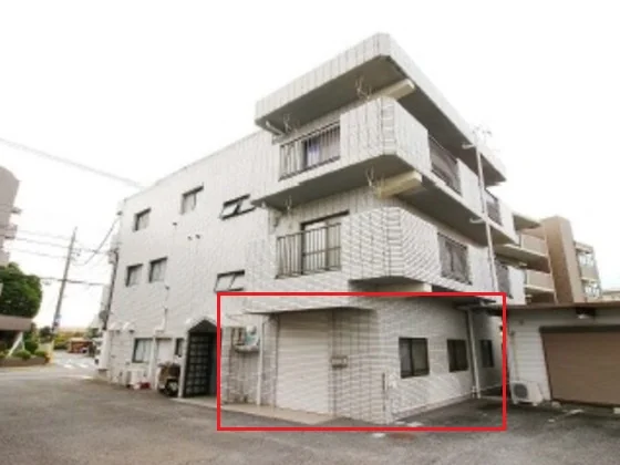 花小金井のスケルトン店舗物件の外観