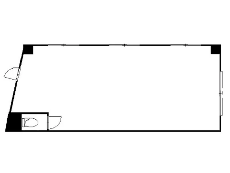貸店舗(スケルトン)の平面図