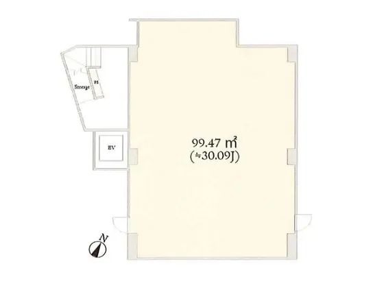 生田のスケルトン物件の平面図