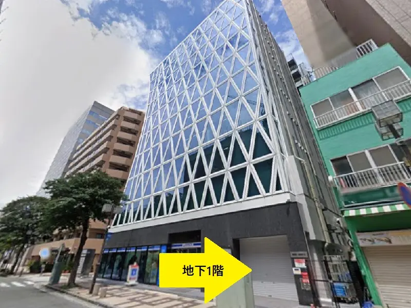 関内のスケルトン店舗物件の外観