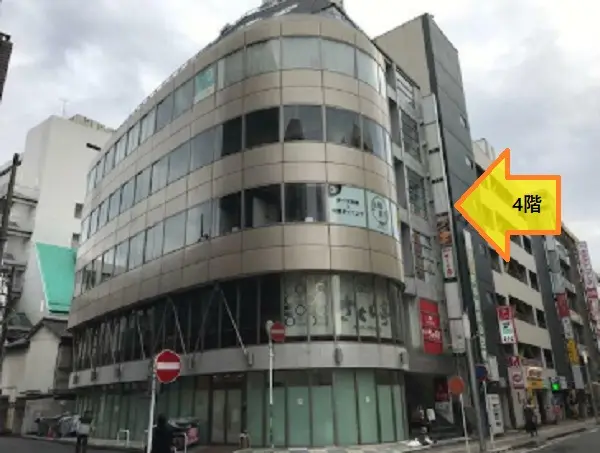 松戸のスケルトン店舗物件の外観