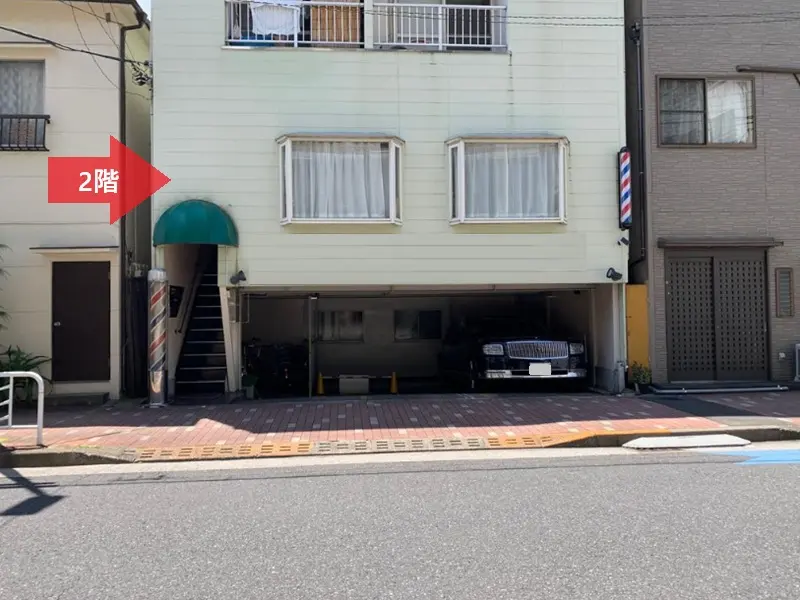 美容室・理容室の居抜き物件の外観