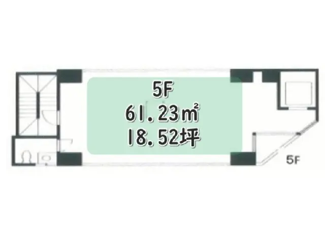 上野のスケルトン物件の平面図