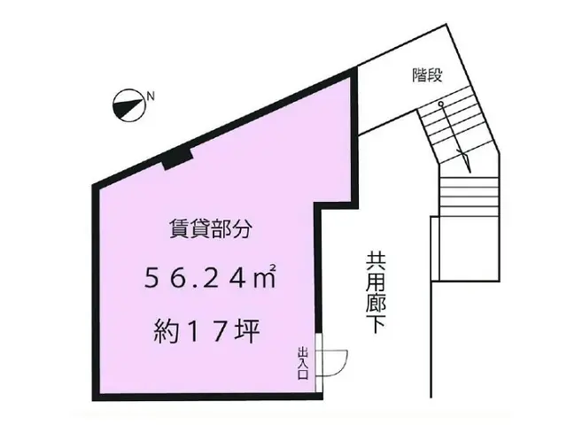上大岡のスケルトン物件の平面図