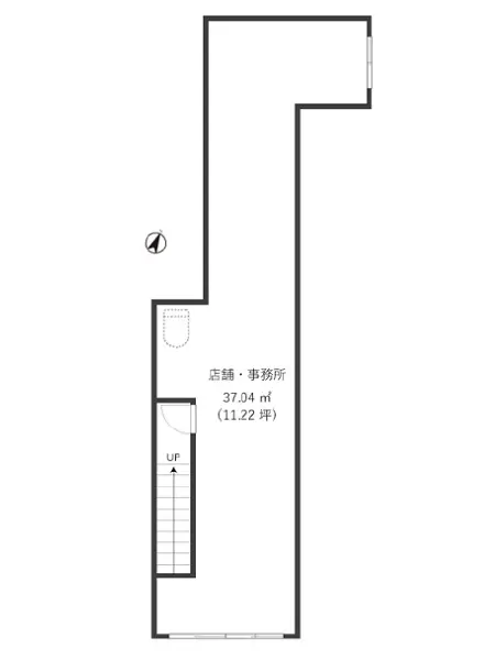 四ツ谷のスケルトン物件の平面図