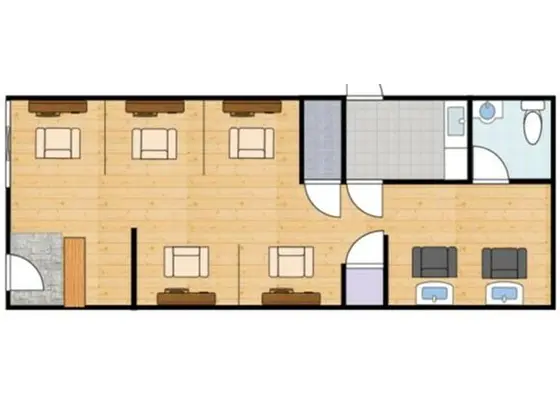 新小岩の美容室・理容室居抜きの平面図