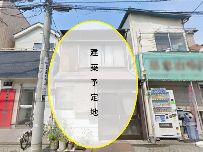 貸店舗(スケルトン)の外観