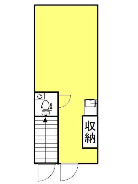 貸店舗(スケルトン)の平面図