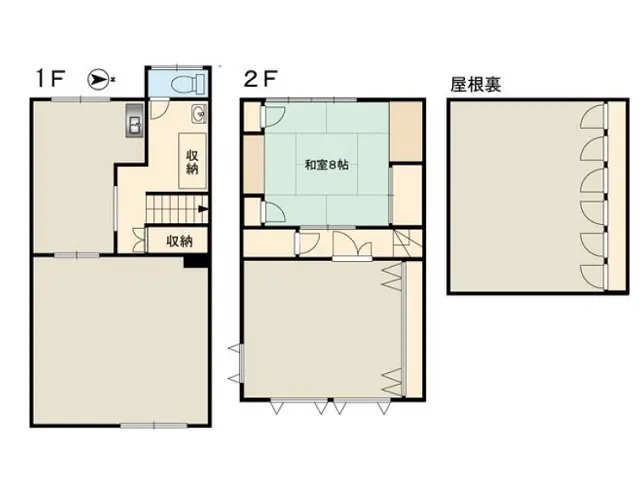 本川越の事務所仕様店舗物件の平面図