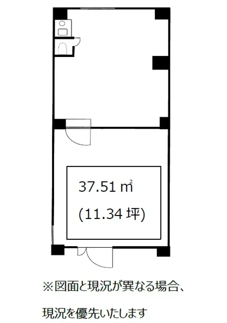その他の居抜き物件の平面図