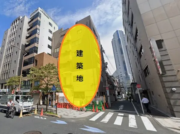 三田の事務所仕様店舗物件の外観