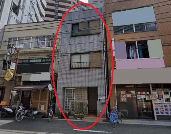 町屋の事務所仕様物件の外観