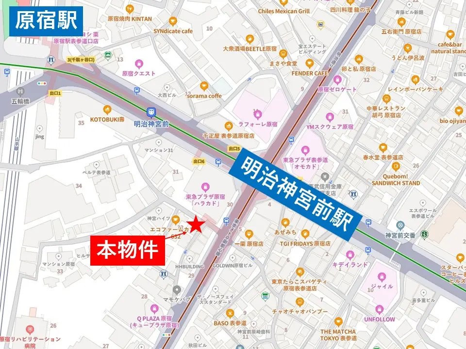 その他の居抜き物件の地図