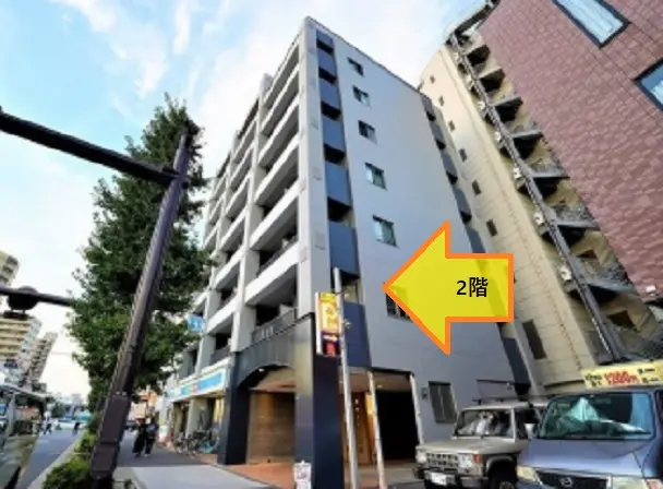 大鳥居の事務所仕様店舗物件の外観