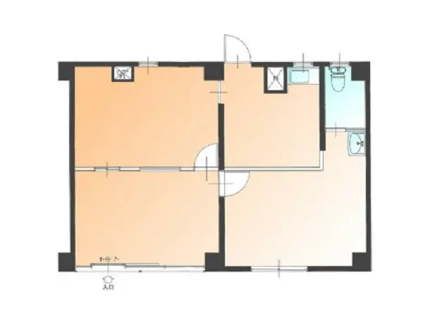 貸店舗(事務所仕様)の平面図