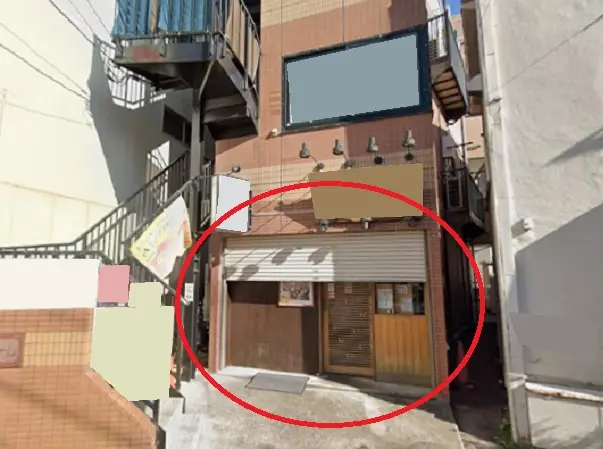 貸店舗(スケルトン)の外観