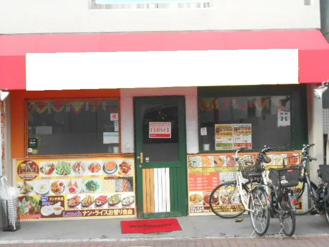 インド・ネパール料理の居抜き物件の外観