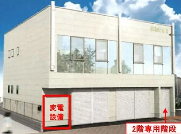 貸店舗(スケルトン)の外観