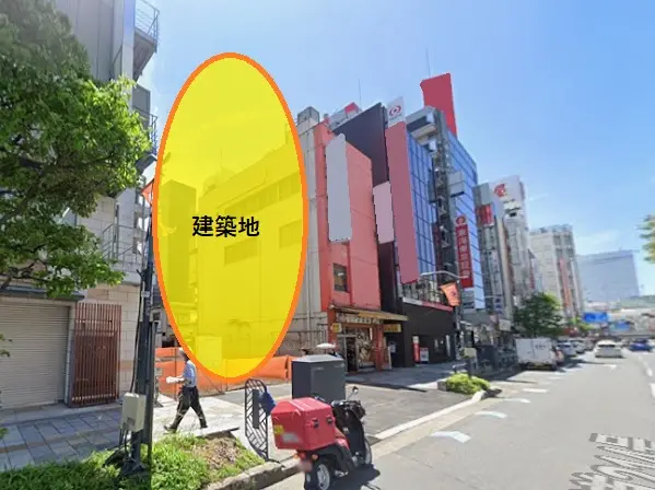 大宮のスケルトン店舗物件の外観