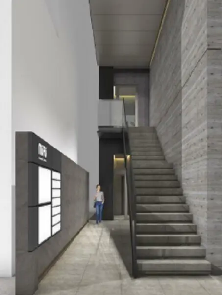 大宮のスケルトン店舗物件の共用部