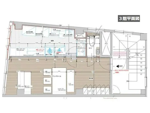 駒沢大学の居抜き店舗の平面図