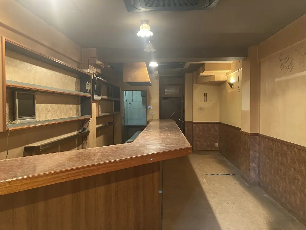 池上の居抜き店舗の内装