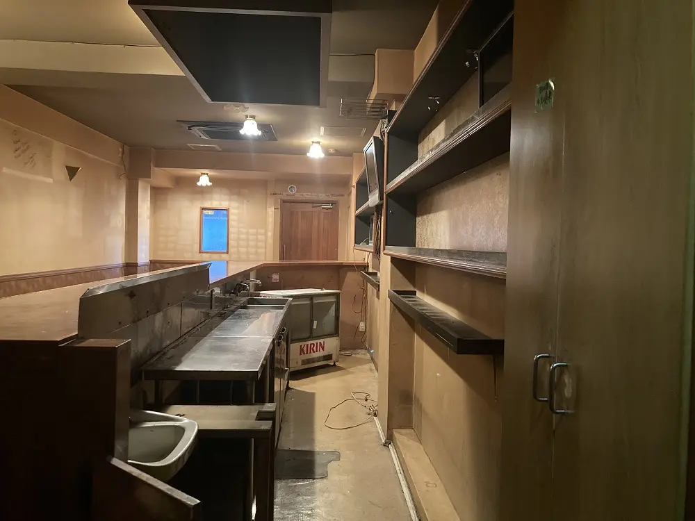 池上の居抜き店舗の厨房