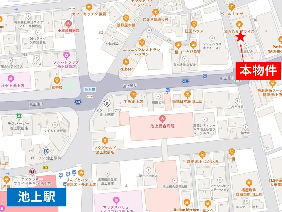 BAR・ショットバーの居抜き物件の地図