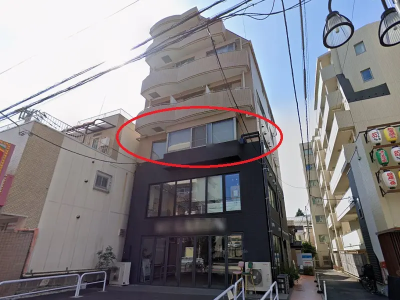 貸店舗(事務所仕様)の外観