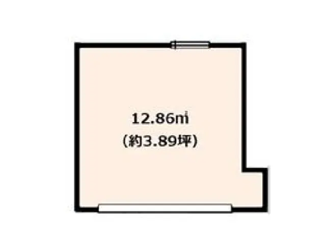 元住吉のスケルトン物件の平面図