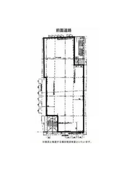 本川越の居抜き店舗の平面図