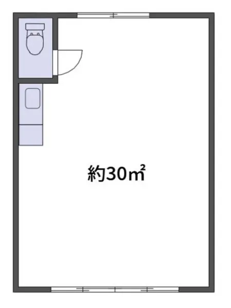 貸店舗(事務所仕様)の平面図