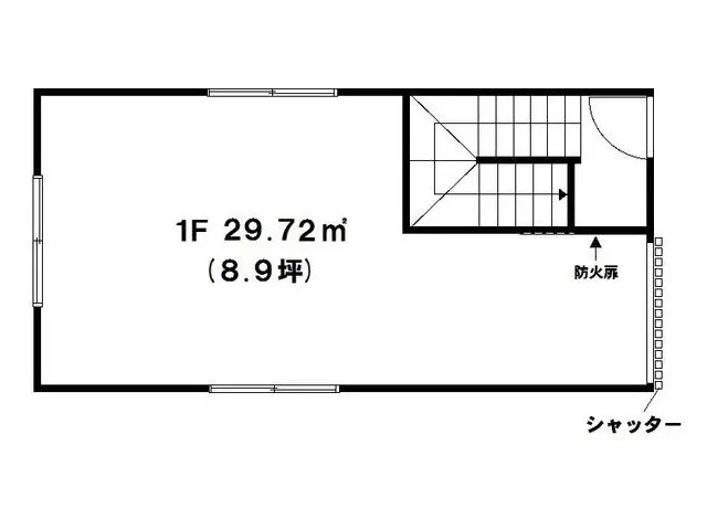 保土ケ谷の事務所仕様物件の平面図