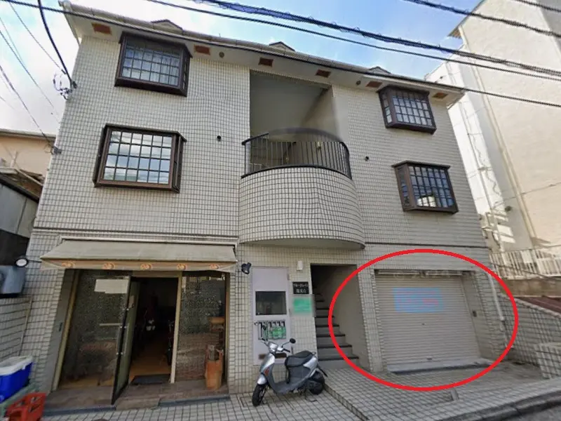 能見台のスケルトン店舗物件の外観