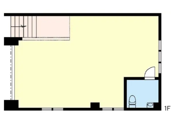 貸店舗(スケルトン)の平面図