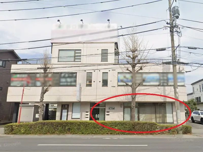 貸店舗(事務所仕様)の外観