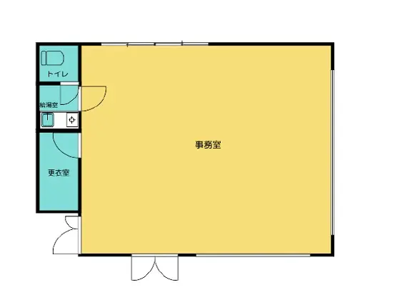 貸店舗(事務所仕様)の平面図